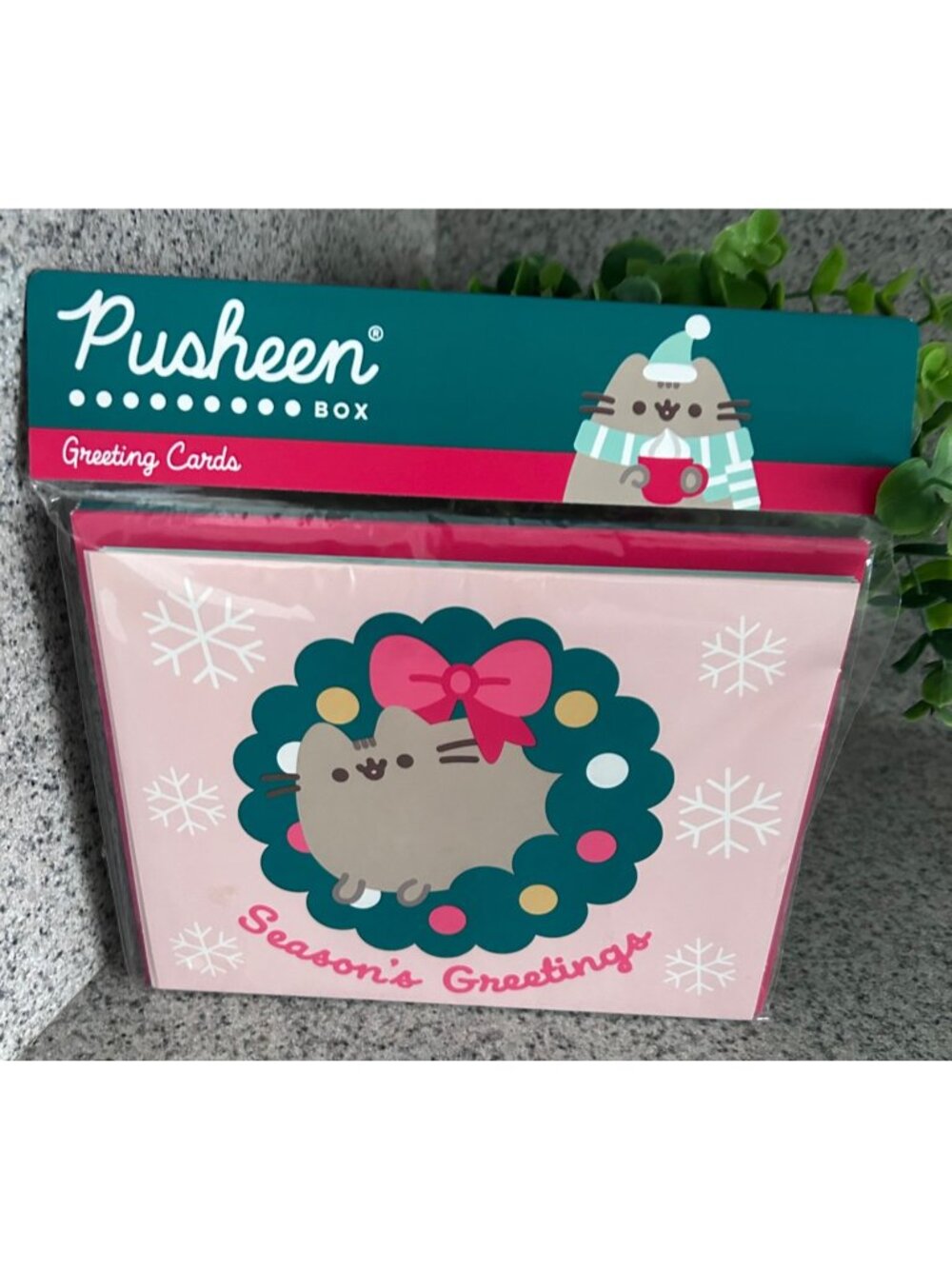 Pusheen Box Exclusive Holiday Greeting Cards Pack Season’s Greetings CultureFly